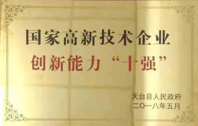 國家高新技術企業(yè)創(chuàng)新能力